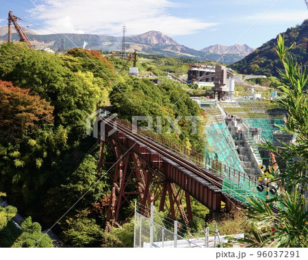 九州の南阿蘇　南阿蘇鉄道の立野橋梁 96037291
