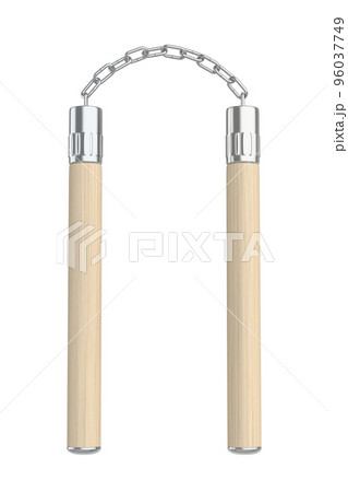 Wooden nunchaku with metal chain 96037749