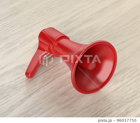 Red electric megaphone 96037750