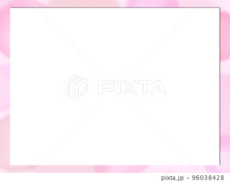 ピンクグラデーションのフレーム 96038428