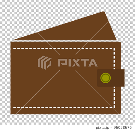 高級感のある革製の財布イラスト 96038676