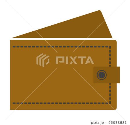 高級感のある革製の財布イラスト 96038681