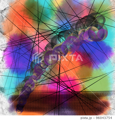 Dark bubbles and lines abstract style colorful strokes and splashes background abstract art backdrop Dark bubbles and lines abstract style colorful strokes and splashes background abstract art backdrop 96043754