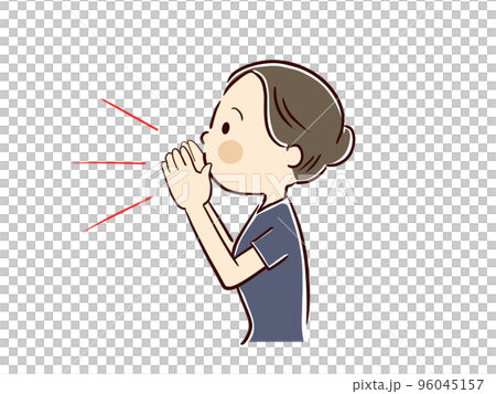 声をかける看護師のイラスト素材 [96045157] - PIXTA