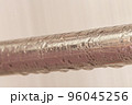 condensate on a steel pipe. Water accident and leak concept 96045256