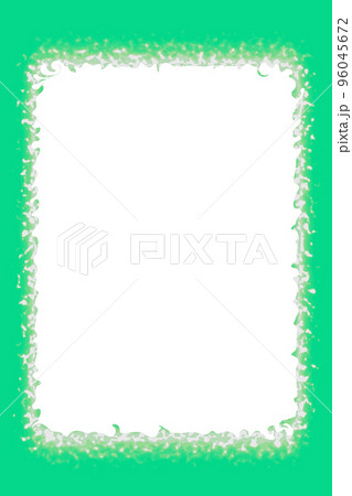 Rectangular spot of white paint. Blots vertical framework. White snow on a green background. Rectangular spot of white paint. Blots vertical framework. White snow on a green background. 96045672