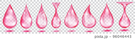 Translucent water drops 96046443