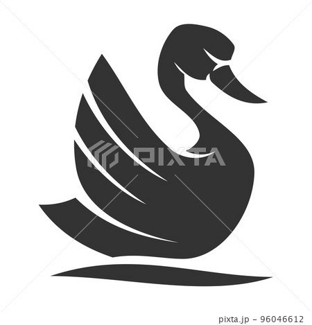 swan logo animal Icon Illustration Brand Identity 96046612