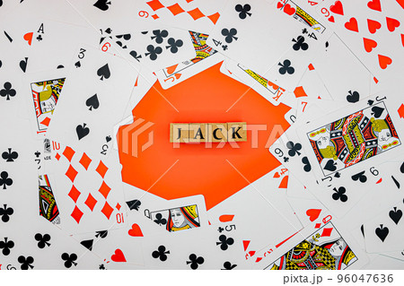 トランプと木ブロック JACK トランプと木ブロック JACK 96047636