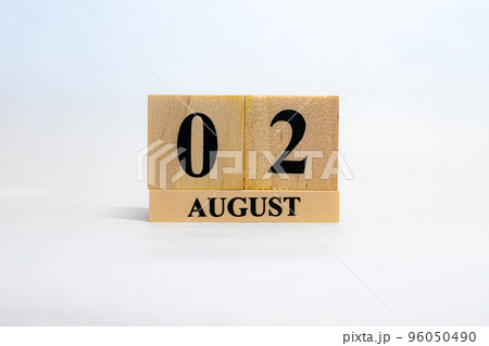 日付　ブロック　暦　8月2日 96050490