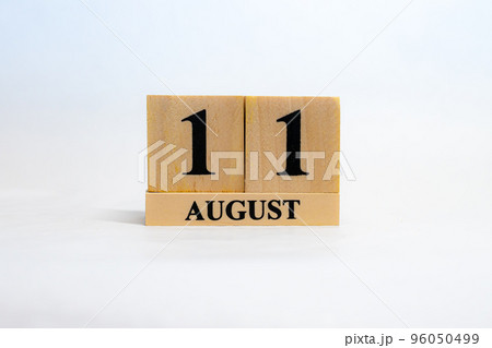 日付　ブロック　暦　8月11日 96050499