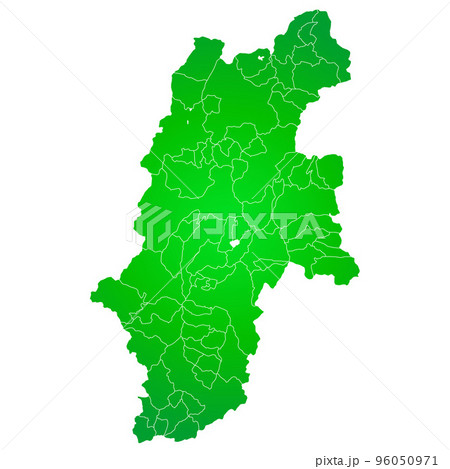 長野県と市町村地図