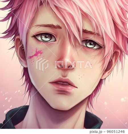 Download Pink Hair Anime Boy  Anime Boy With Pink Hair PNG Image with No  Background  PNGkeycom