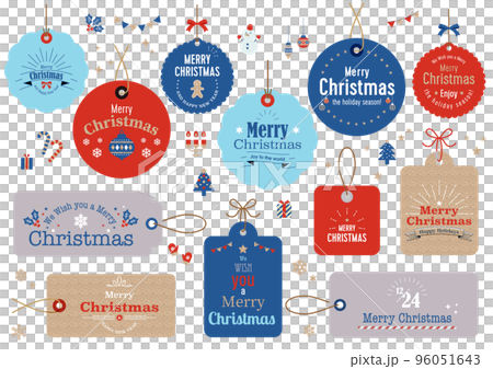 クリスマスのタグセット 96051643