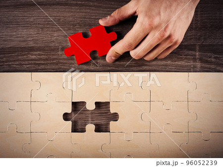 Complete a puzzle Complete a puzzle 96052239