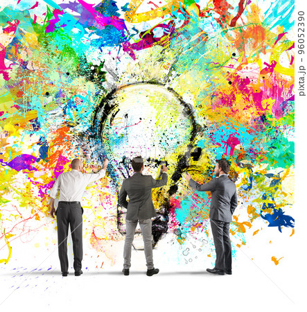 Painting a new creative idea 96052390