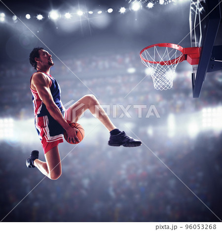 Basket player at the stadium Basket player at the stadium 96053268
