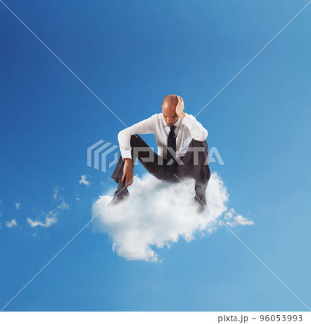 Loneliness businessman Loneliness businessman 96053993