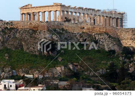 Acropolis in the city of Athens the capital of Greece. Acropolis in the city of Athens the capital of Greece. 96054375