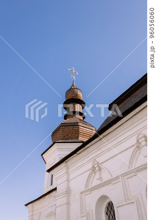 Orthodox church with domes against the sky 96056060