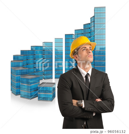 Architect designs success ladder Architect designs success ladder 96056132