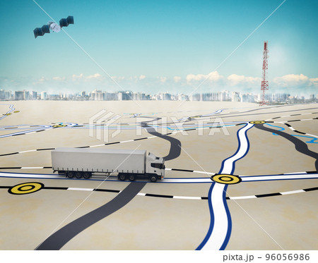 3D Rendering tracking with GPS 3D Rendering tracking with GPS 96056986