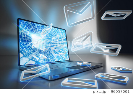 3D Rendering notification spam e-mail 3D Rendering notification spam e-mail 96057001