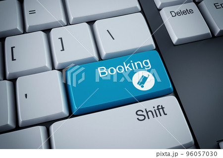 3D rendering of booking keyboard 3D rendering of booking keyboard 96057030