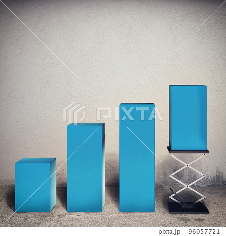 Rigged financial budgets. 3D Rendering Rigged financial budgets. 3D Rendering 96057721