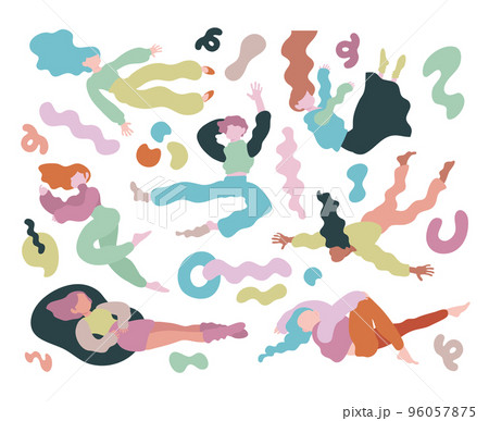 ゆったり力を抜いてリラックスモード 瞑想 休息 96057875