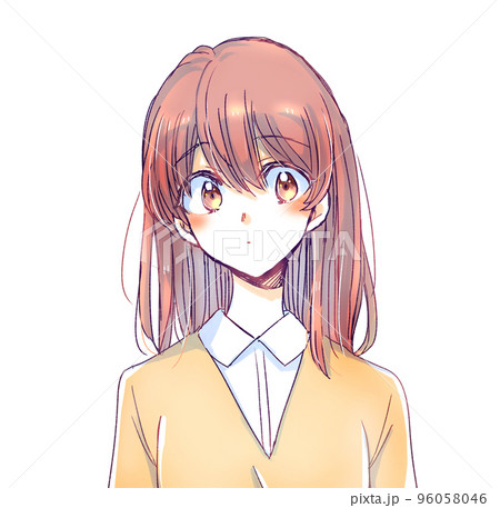 きょとんとした女子学生 きょとんとした女子学生 96058046