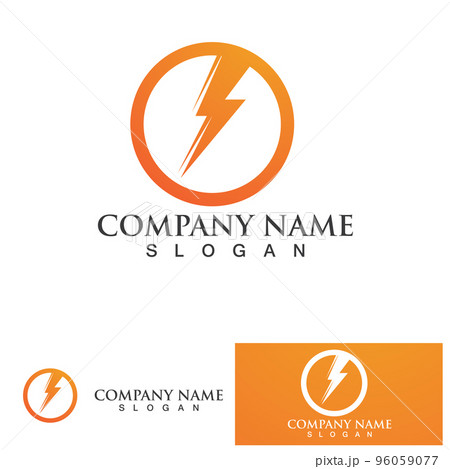Thunderbolt logo and symbol vector 96059077