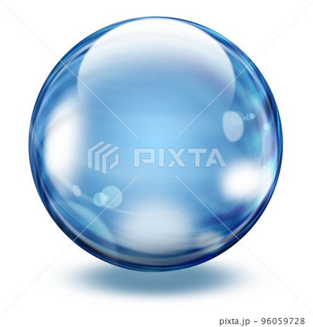 Realistic transparent glass sphere 96059728