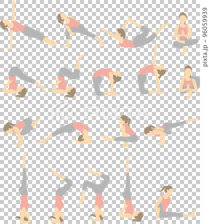 中級上級者ヨガポーズセット 96059939