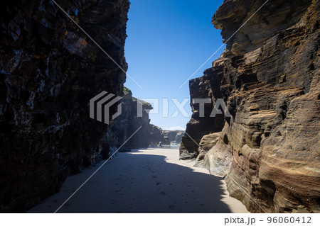 As Catedrais beach - Beach of the Cathedrals - Galicia, Spain 96060412