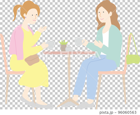 咖啡館裡聊天的女人 咖啡館裡聊天的女人 96060563