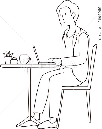 パソコン作業の男性 パソコン作業の男性 96060664
