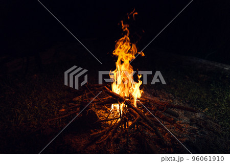Bonfire at night 96061910