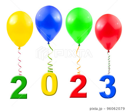 Balloons and 2023 Balloons and 2023 96062079