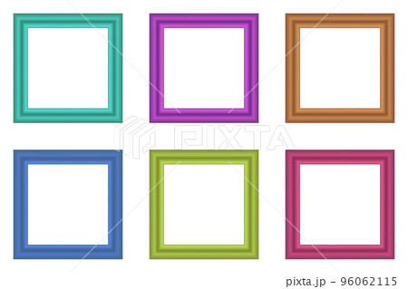 Set of squared color vintage wooden frame for your design. Vintage cover. Place for text. Vintage antique colorful modern rectangular frames. Template vector illustration Set of squared color vintage wooden frame for your design. Vintage cover. Place for text. Vintage antique colorful modern rectangular frames. Template vector illustration 96062115