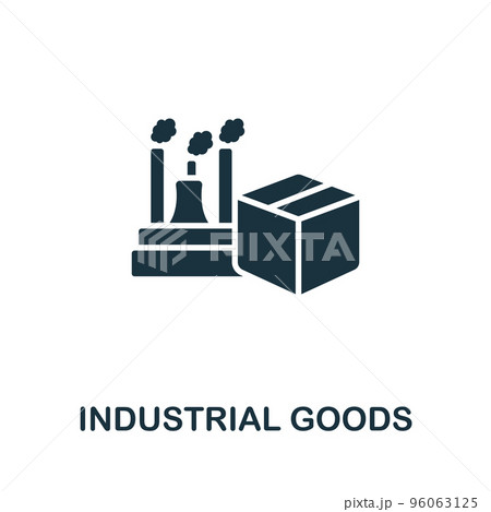 Industrial Goods icon. Monochrome simple Global Business icon for templates, web design and infographics 96063125