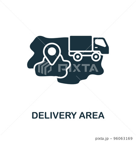 Delivery Area icon. Monochrome simple Food Delivery icon for templates, web design and infographics Delivery Area icon. Monochrome simple Food Delivery icon for templates, web design and infographics 96063169