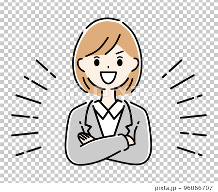 Confident business woman - Stock Illustration [96066707] - PIXTA