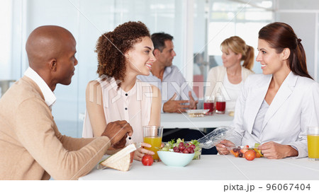 Colleagues and friends. Cropped shot of business colleagues in the office. 96067404