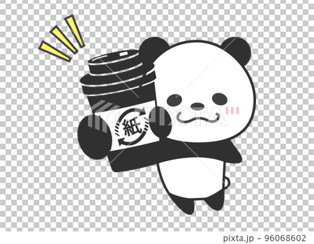 紙コップ パンダ 紙コップ パンダ 96068602