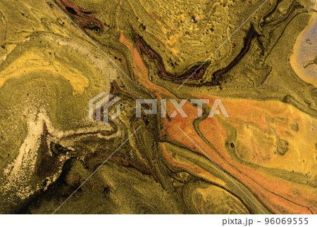Marble Gold Mixed Ink Pattern. Marble Gold Mixed Ink Pattern. 96069555