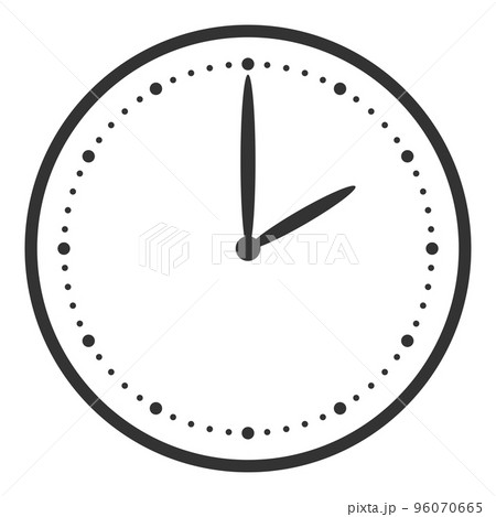 文字なしの時計2時00分（正面）-0 96070665