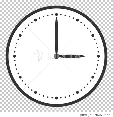 Clock without letters 3:00 (front) -0 96070666