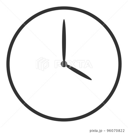 文字なしの時計4時00分（正面）-0 96070822
