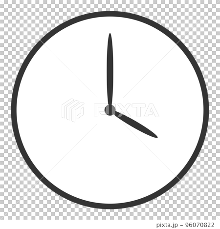 Clock without letters 4:00 (front) -0 96070822